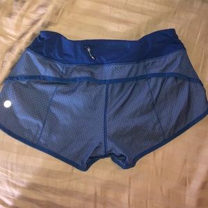 Blue Lululemon shorts